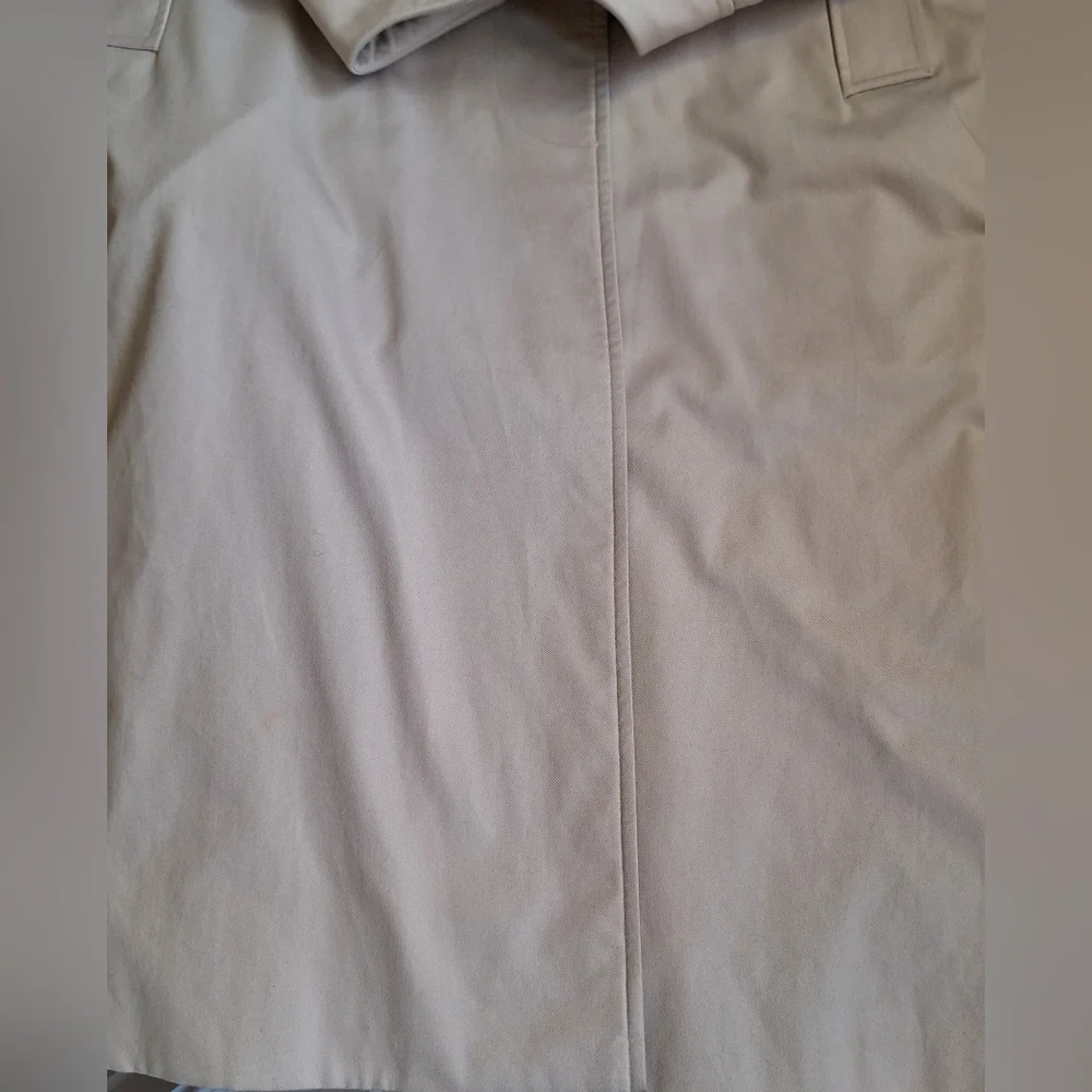 Vintage Burberry Trench Coat COA Authenticated Belted Mid Long Beige Womens 12 - Picture 7 of 16